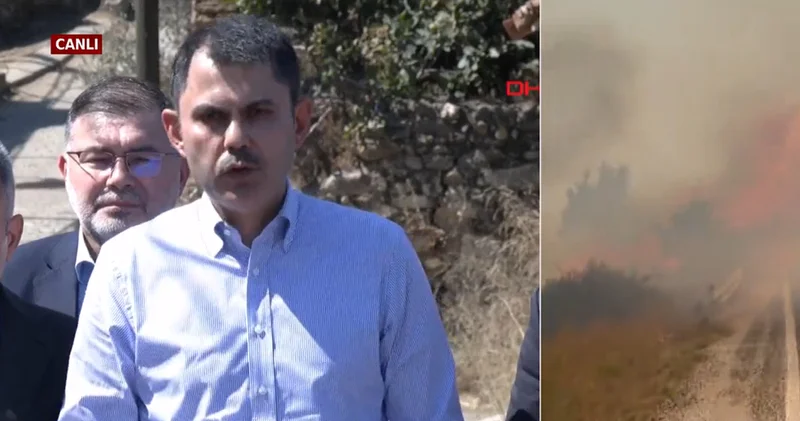 Bakan Murat Kurum dan orman yangınlarına ilişkin açıklama: İzmir ve Bilecik te 415 ev ve iş yeri hasar gördü