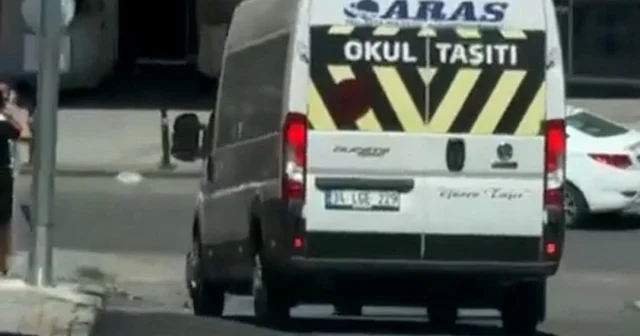Gaziosmanpaşa da okul servisiyle drift atan sürücüye 57 bin 645 lira ceza kesildi VİDEO İZLE