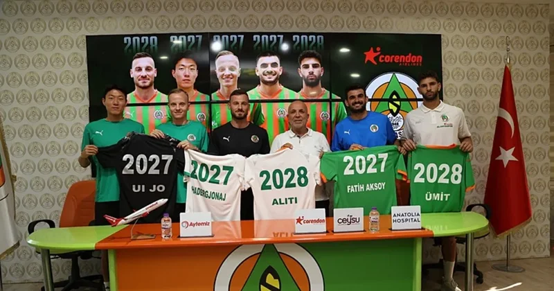 Alanyaspor, 5 futbolcunun sözleşmesini uzattı!