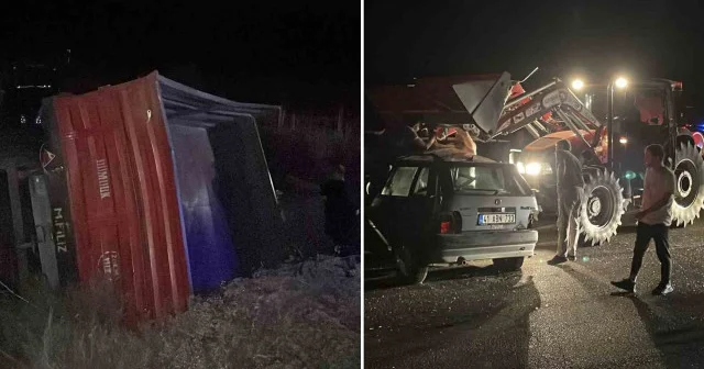 Sivas ta aynı saatlerde iki ayrı trafik kazası: Yaralılar var Sivas Haberleri