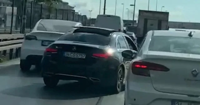 Makas ataran sürücüye 29 bin 930 lira para cezası VİDEO İZLE