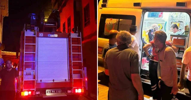 Evin mutfağında yangın çıktı: Ekipler seferber olup söndürdü Kütahya Haberleri