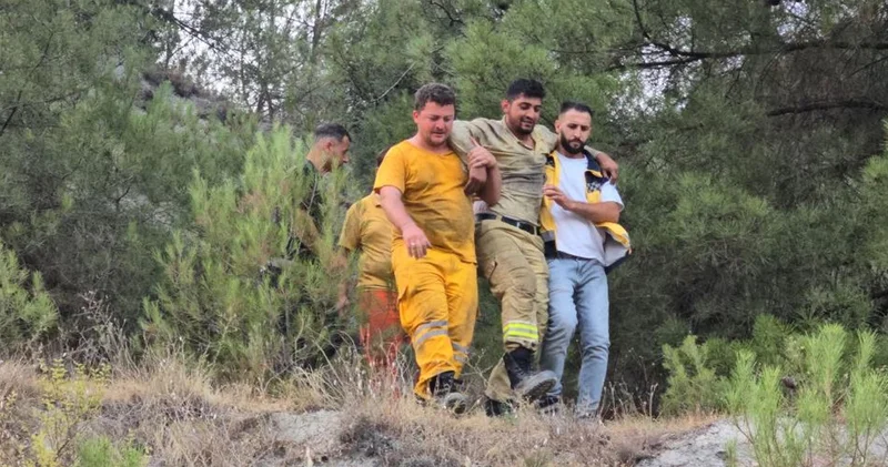 Karabük te çıkan yangında dumandan etkilenen 2 işçi hastaneye kaldırıldı