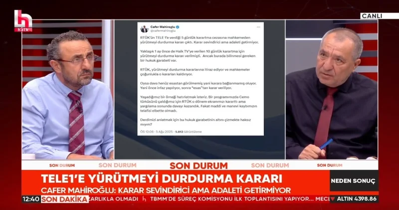 İbrahim Kahveci ve Mehmet Tezkan dan RTÜK ün uygulamalarına sert tepki