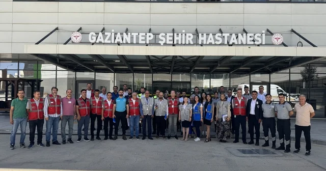 Gaziantep Şehir Hastanesi nde tatbikat gerçekleştirildi Gaziantep Haberleri