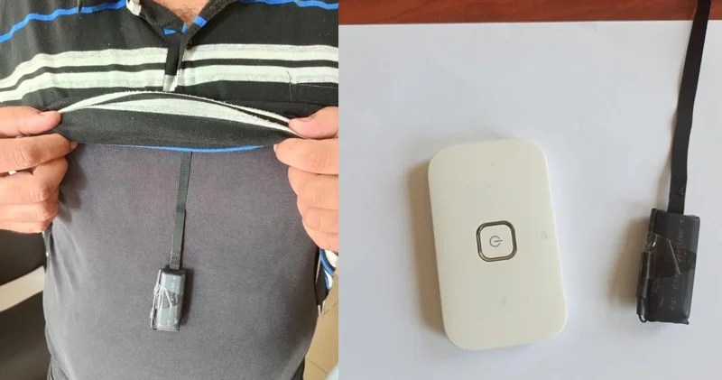 Kopya düzeneğiyle ehliyet sınavına girmek isterken yakalandı