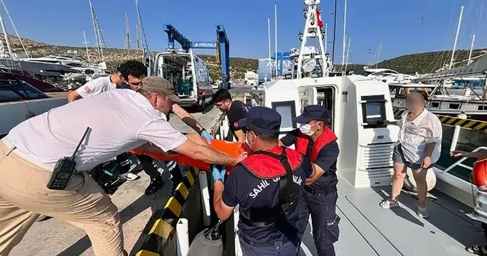 Bodrum ve Marmaris’te teknelerde yaralanan iki kişiye tıbbi tahliye