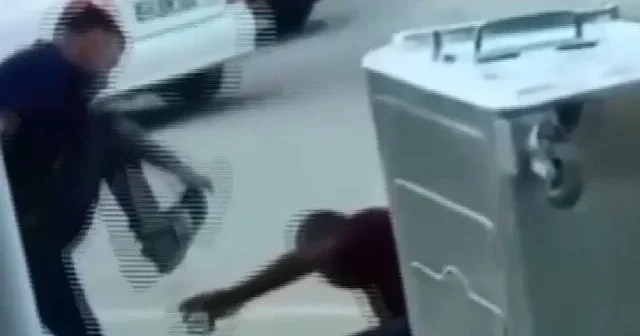 Kahramanmaraş ta şehir eşkıyası karton toplayan yaşlı adamı darp etti VİDEO İZLE