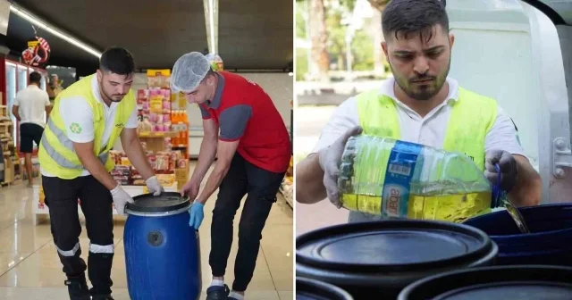 Konyaaltı Belediyesi nden örnek davranış: Vatandaşın evlerindeki atık yağları topluyorlar Antalya Haberleri