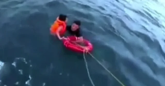 Mersin de 6 yaşındaki çocuk denizin bin 200 metre açığında kurtarıldı VİDEO İZLE