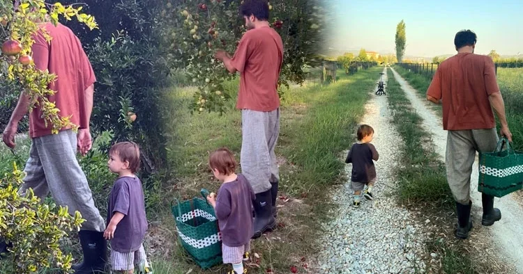 Ünlü oyuncu setlere ara verdi... Baba oğul için hasat zamanı