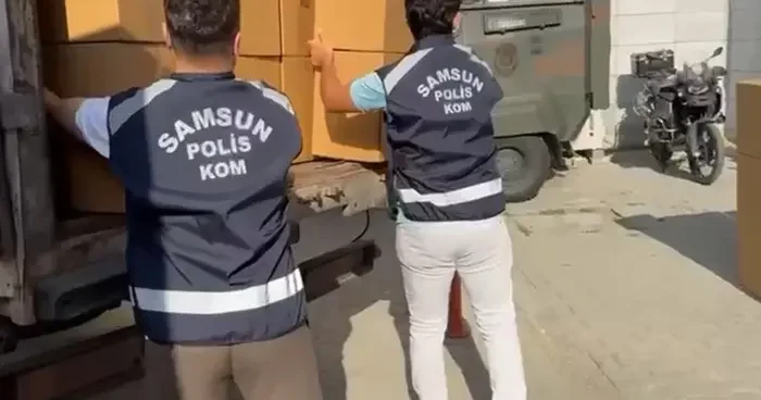 Samsun’da 3 milyon 780 bin kaçak makaron ele geçirildi