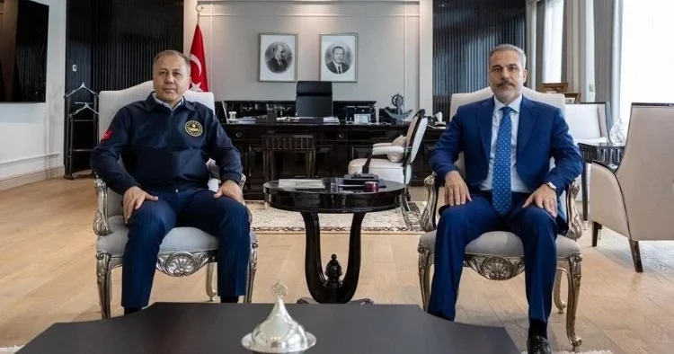 Dışişleri Bakanı Fidan ile İçişleri Bakanı Yerlikaya bir araya geldi