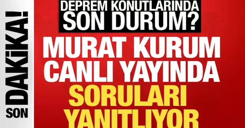 Çevre Bakanı Murat Kurum: Deprem konutlarının yüzde 70’i bitti
