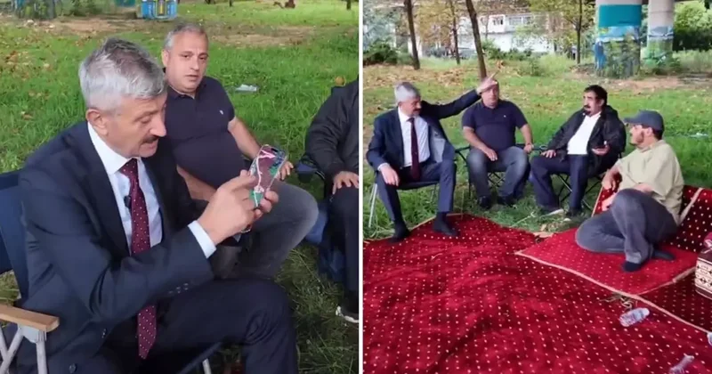 Tartışma yaratan görüntü: Belediye başkanı, toprak alan Arapları böyle tebrik etti