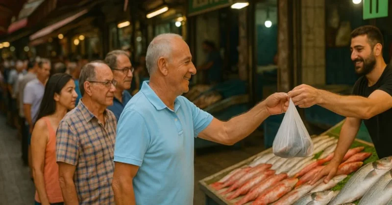Duyan sıraya girdi uzun kuyruklar oluştu: Tonlarca balık bedava dağıtıldı Sözcü Gazetesi