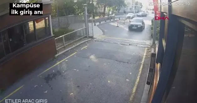 Görüntüler ortaya çıktı! Katil iki kez aranmadan kampüse giriş yapmış
