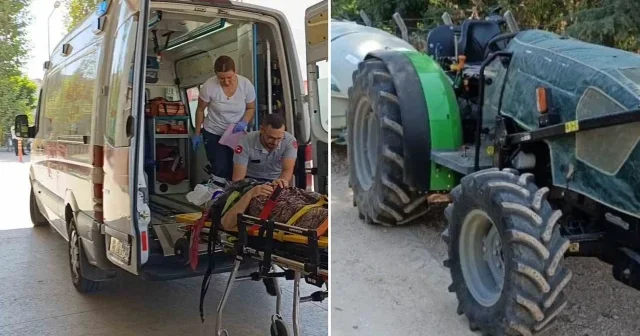 Traktörün altında kalan yaşlı kadın ağır yaralandı Bursa Haberleri