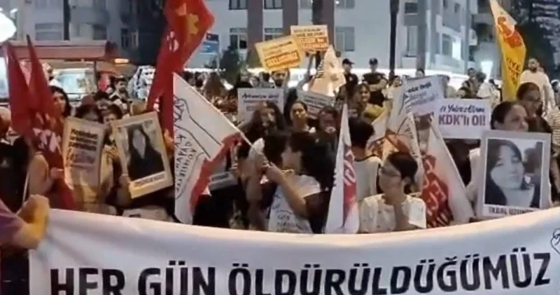 Mersin de kadın cinayetleri protesto edildi