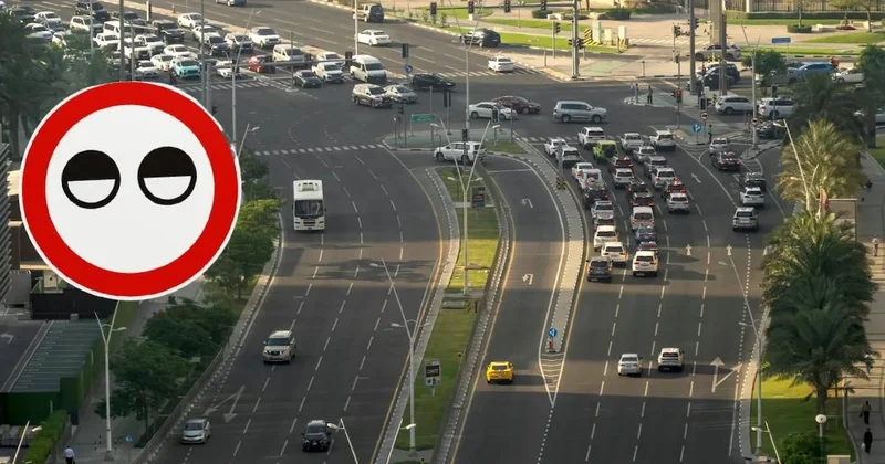 Kısık gözlü trafik levhası hayat kurtarıyor: İşte anlamı Sözcü Gazetesi
