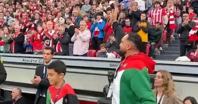 İspanyol takımı Athletic Club maça Gazzelilerle çıktı VİDEO İZLE