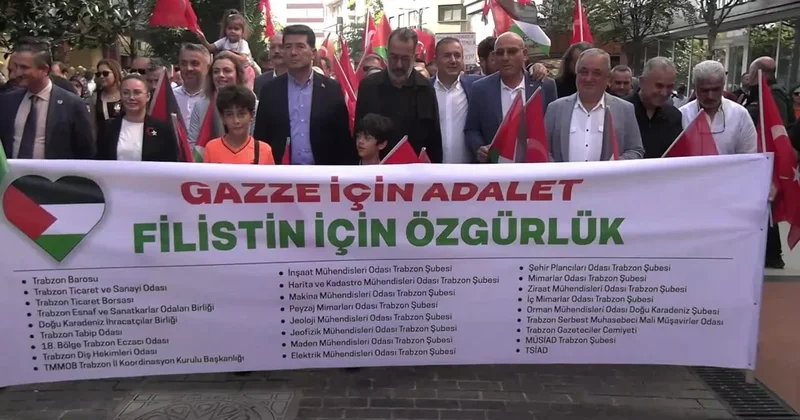 Trabzon Gazze için yürüdü Sözcü Gazetesi