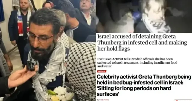 Gazeteci Ersin Çelik İsrail in zulmünü anlatmıştı: Greta Thunberg e yapılan işkence dünya basınında Gündem Haberleri