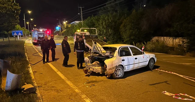 İki otomobilin çarpıştığı kazada gaz kaçağı paniği Sivas Haberleri