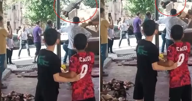 Kızgın boğa kasaba hayatının kabusunu yaşattı