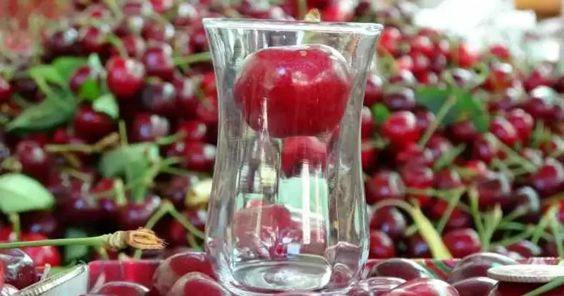 Çay bardağına sığmayan kirazları görenler gözlerine inanamadı!