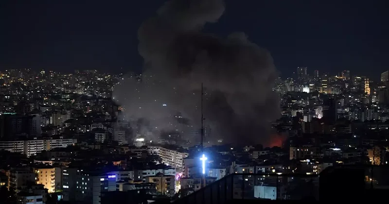İsrail den Dahiye ye Hava Saldırıları