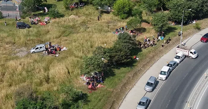 Skandal kurban kesim görüntüleri! İstanbul da havadan görüntülendiler