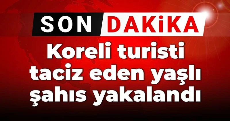 Son dakika Koreli turisti taciz eden erkek yakalandı