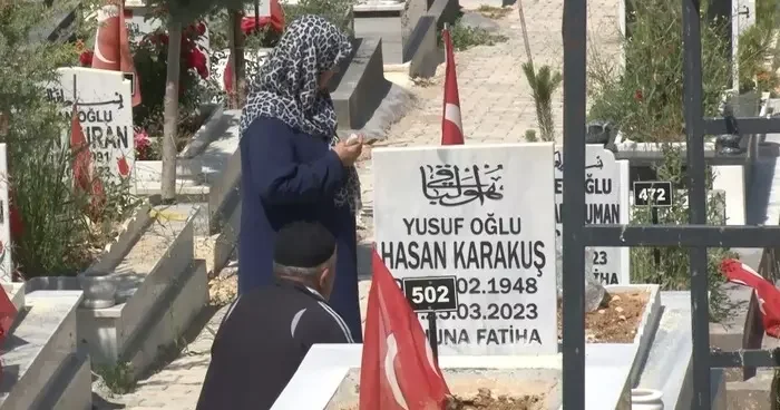 Malatya da depremzedelerin hüzünlü bayramı