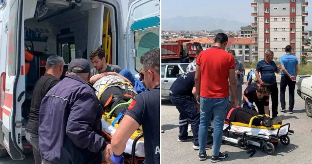 Karaman da otomobillerin çarpıştığı kaza kamerada: 2 yaralı Karaman Haberleri