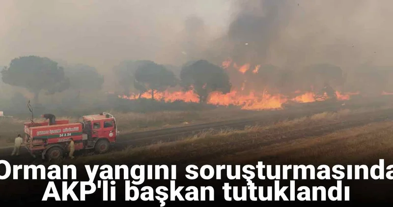 Silivri’deki orman yangını soruşturmasında AKP li başkan tutuklandı