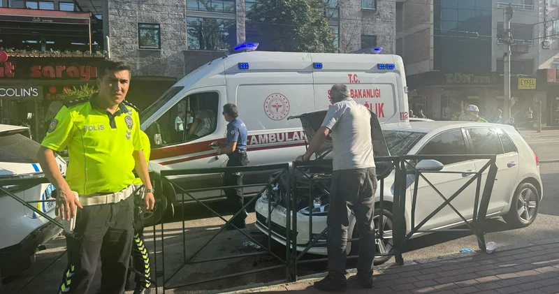 Bursa da denetim sırasında otomobilin çarptığı polis memuru ağır yaralandı