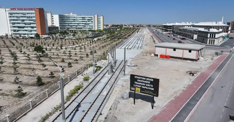 Konya da Stadyum Şehir Hastanesi Tramvayı 2. Etap temeli atılacak