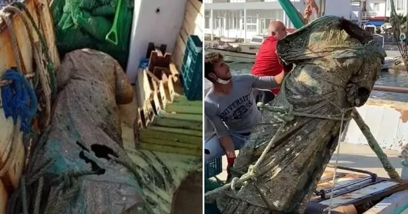 Denizden gelen kadın balıkçı ağlarına takıldı: İlk kez sergilenecek Sözcü Gazetesi