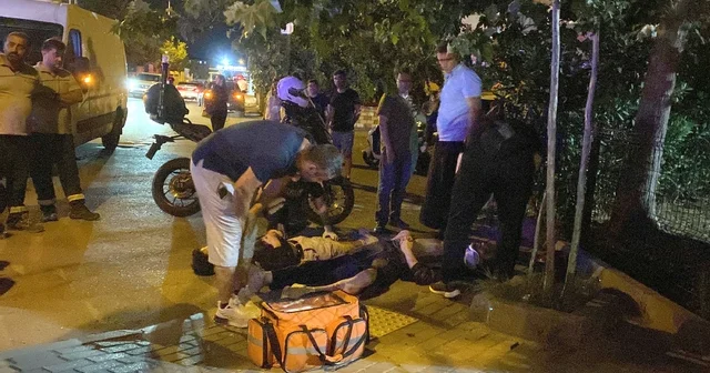 Polisten kaçan sürücünün kullandığı motosiklet otomobille çarpıştı; 2 yaralı Tekirdağ Haberleri