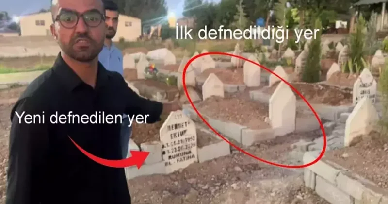 Aileyi şoke eden olay: Mezar yeri bir günde değişti! Defnedildikten sonra fark ettiler