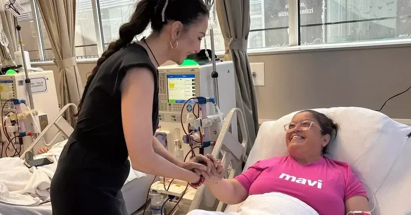 Eylem Şenkal dan diyaliz hastalarına moral ziyareti