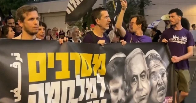 İsraillilerden Gazze’de ateşkes gösterisi VİDEO İZLE