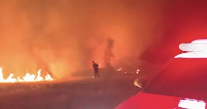 Malatya da korkutan yangın! Büyümeden söndürülmesi sevindirdi