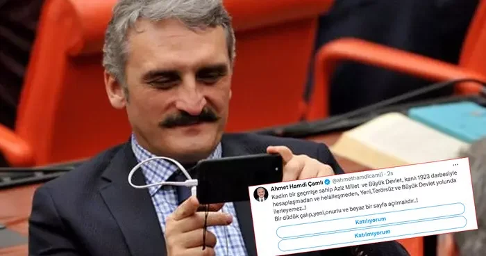 Cumhuriyet i hedef aldı, tepki çekti! Eski AK Partili vekil Ahmet Hamdi Çamlı dan hesaplaşma paylaşımı