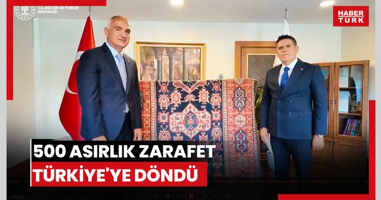500 asırlık zarafet Türkiye ye döndü