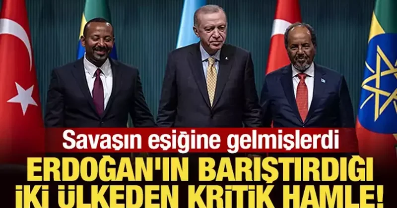 Savaşın eşiğine gelmişlerdi... Erdoğan ın barıştırdığı iki ülkeden kritik adım!