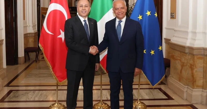 Bakan Yerlikaya, İtalyan mevkidaşı Piantedosi ile görüştü