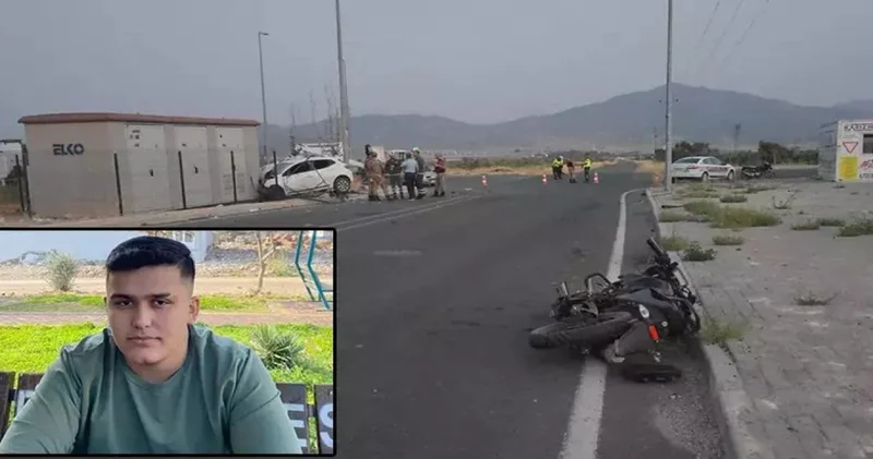 Motosiklet ile çarpışan araba elektrik trafosuna çarptı! 1 ölü 3 yaralı