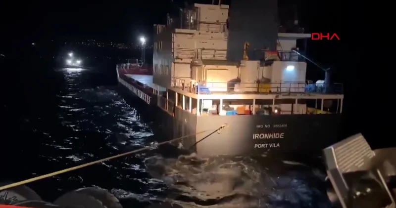 Çanakkale Boğazı nda gemi arızası